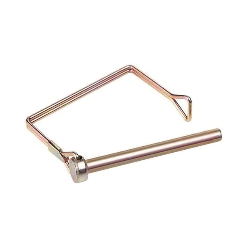 Truleego 10 Pack 1/4x4 Inch Trailer Coupler Pin Heavy Duty Wire Lock Pin PTO Shaft Locking Hitch Pin Safety Towing Hitch Pin Trailer Accessories for Farm Trailers Wagons Lawn Garden (Gold) - Image 4